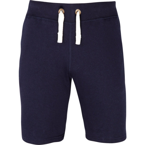 Korte broek of shorts Campus voor heren - donkerblauw - katoen/polyester - badstof 2XL -