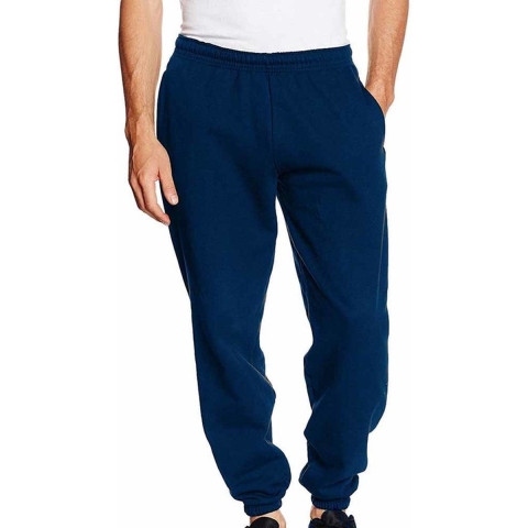 Fruit of the Loom joggingbroek - heren - Donkerblauw - Sportbroek/Trainingsbroek - Kleding L (EU 52) -