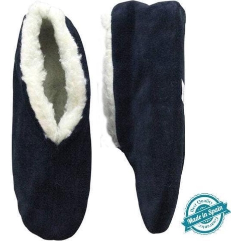 Navy echte suede Spaanse sloffen heren maat 43 43 -