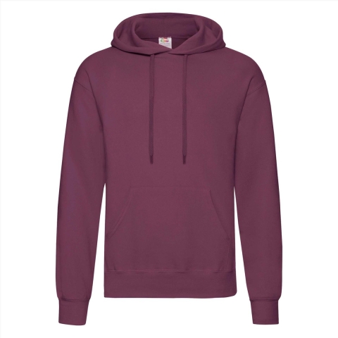 Fruit of the Loom capuchon sweater - bordeaux - volwassenen - Classic Hooded Sweat - Hoodie S (EU 48) -