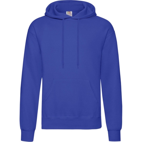 Fruit of the Loom capuchon sweater - blauw - volwassenen - Classic Hooded Sweat - Hoodie L (EU 52) -