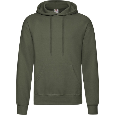Fruit of the Loom capuchon sweater - olijfgroen - volwassenen - Classic Hooded Sweat - Hoodie L (EU 52) -