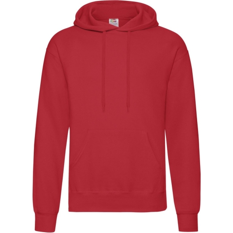Fruit of the Loom capuchon sweater - rood - volwassenen - Classic Hooded Sweat - Hoodie M (EU 50) -