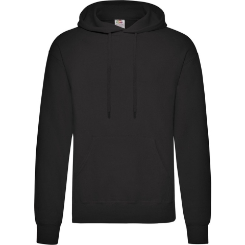 Fruit of the Loom capuchon sweater - zwart - volwassenen - Classic Hooded Sweat - Hoodie L (EU 52) -