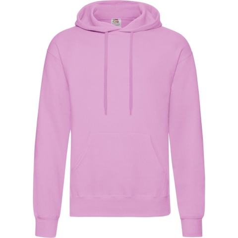 Fruit of the Loom capuchon sweater lichtroze voor volwassenen L (EU 52) -