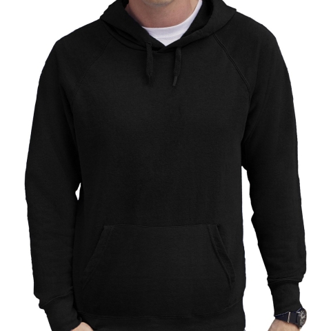 Zwarte hoodie / sweater raglan met capuchon voor heren M (EU 50) -