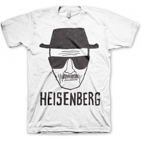 T-shirt Breaking Bad Heisenberg - wit - heren - korte mouwen M -