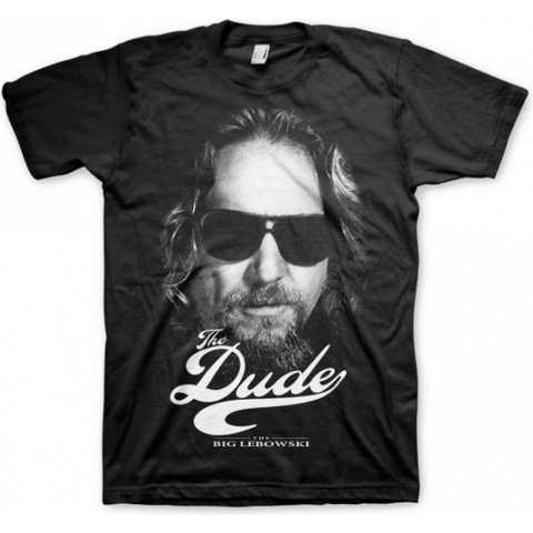 Big Lebowski The Dude T-shirt - voor heren - zwart - katoen - Officiele merchandise L -