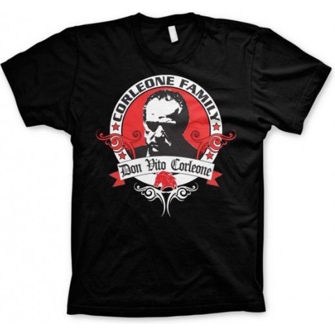 The Godfather Corleone Family t-shirt zwart heren S -