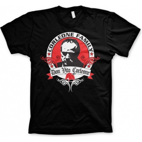 The Godfather Corleone Family t-shirt zwart heren M -
