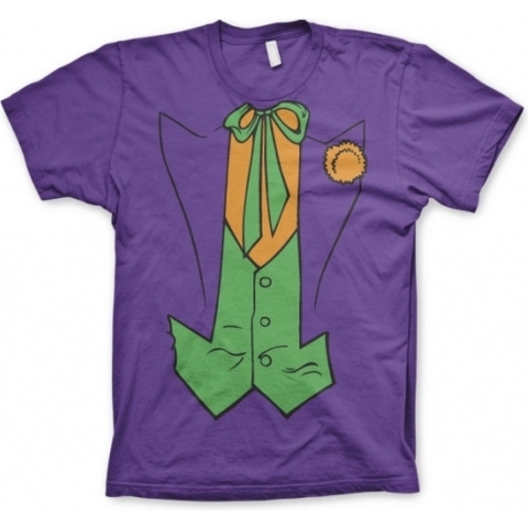 The Joker paars verkleed t-shirt korte mouwen voor heren S -