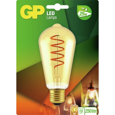 GP Lighting Gp Led Spiralflame St64 5w E27