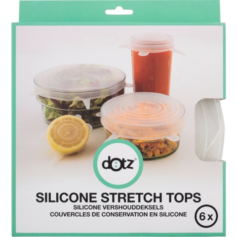 Dotz Flexibele Siliconen Vershouddeksels 6 Stuks