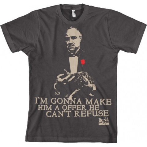 The Godfather Offer t-shirt - donkergrijs - voor heren - officiele merchandise - katoen 2XL -