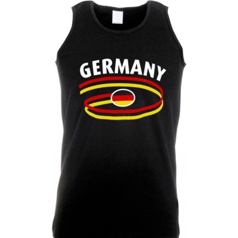 Zwarte heren singlet Duitsland L -