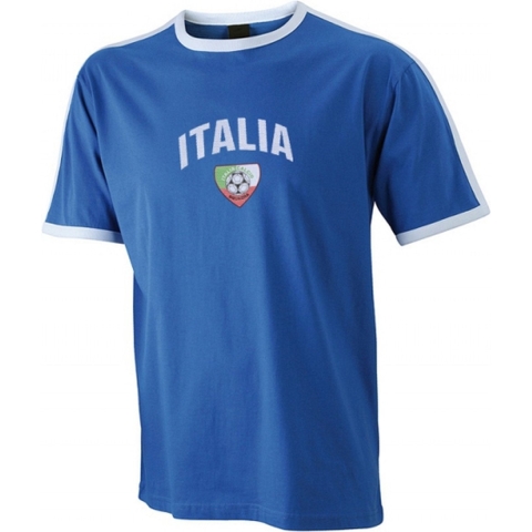 Blauw voetbalshirt Italie heren M -