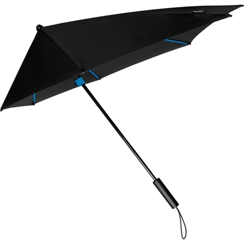 STORMaxi storm paraplu frame windproof - zwart/blauw - 100 cm - Stormproof paraplu -