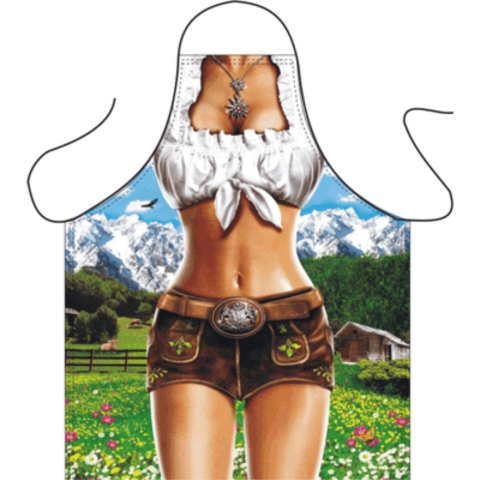 Keukenschorten - Tiroler Alpen - vrouw - Sexy kookschort - bbq short -
