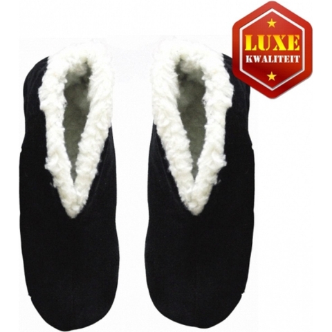 Zwarte echte suede Spaanse sloffen dames maat 41 41 -