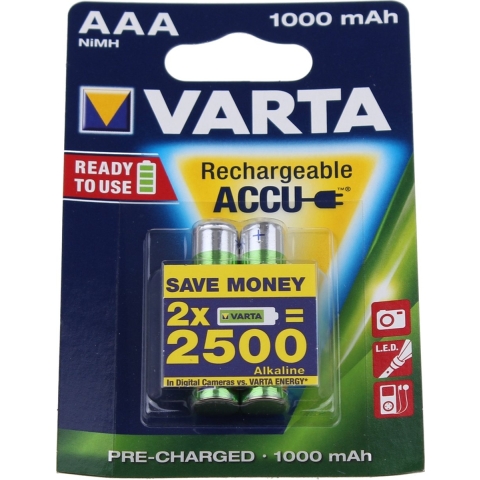 Varta 5703p2 oplaadbare batterijen