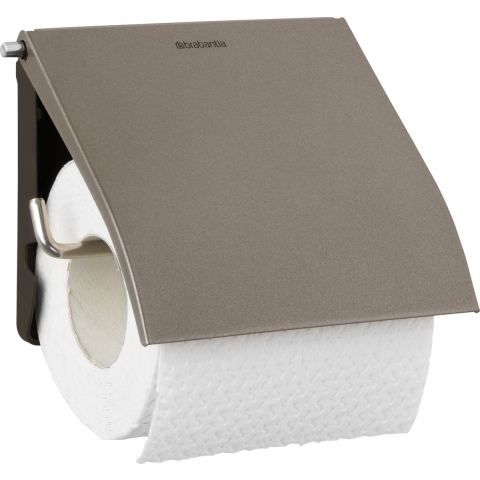 Brabantia ReNew Toiletrolhouder met Klep Platinum