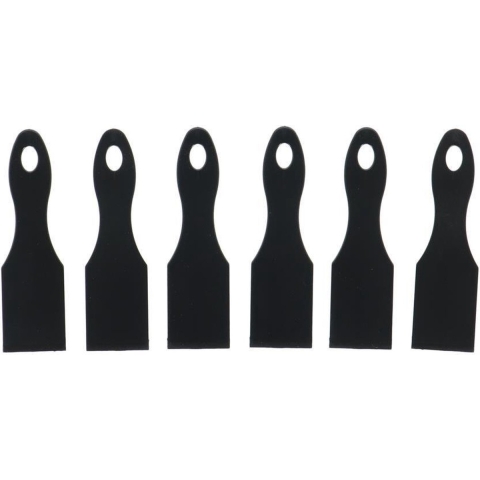 Metaltex Gourmetspatels 14 cm 6 Stuks Zwart/Nylon