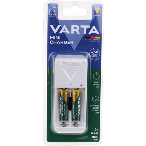 Varta Mini Lader + 2 AAA Batterijen