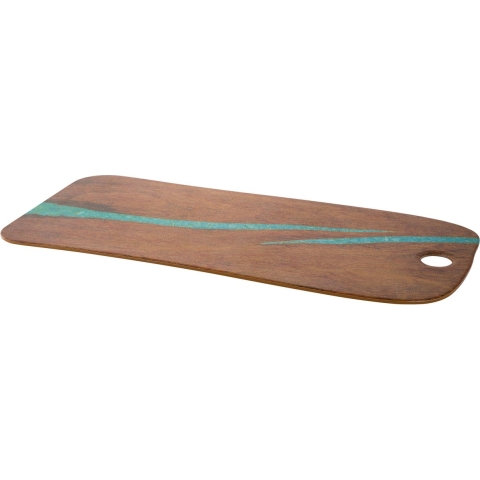 Cheforward Serveerplank 53x20 cm Turquoise/Kersenhout-Look