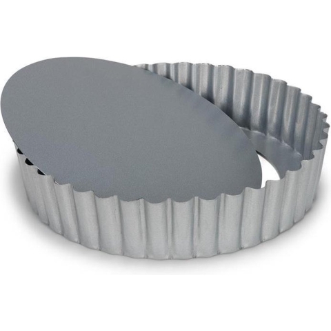 Patisse Quichevorm met Losse Bodem 20 cm Zilver