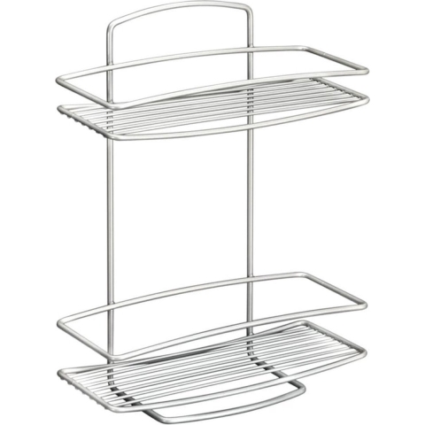 Metaltex Onda Doucherek 2 Etages 26x11x35 cm Zilver