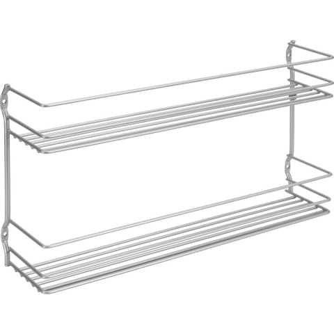 Metaltex Space Saver Smart Kitchen Pepito Kruidenrek 2 Etages 36x8x19 cm Zilver