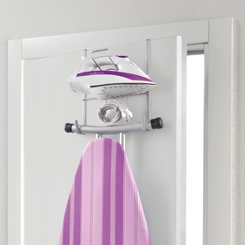 Metaltex Over The Door Space Saver Strijksethouder 28x12x28 cm Zilver