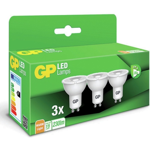 GP Lighting Gp Led Reflector 3x3.7w Gu10