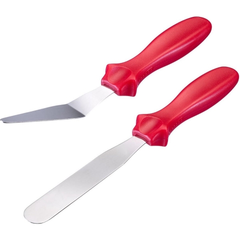Westmark Patisseriemessen 2 Stuks Rood/RVS