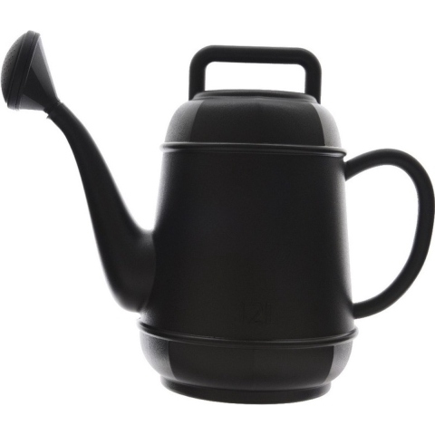 Decoris Gieter - 12 liter - zwart - kunststof - 44 cm -