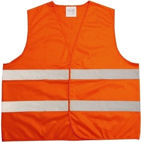 6x Oranje veiligheidsvest voor volwassenen -