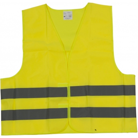 6x Veiligheidsvest geel voor volwassenen -