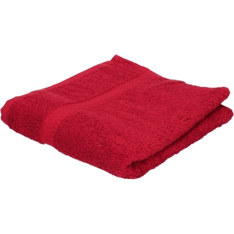 Voordelige badhanddoek rood 70 x 140 cm 420 grams -