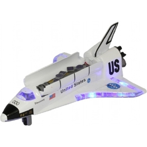 Speelgoed space shuttle met licht en geluid 19 cm -
