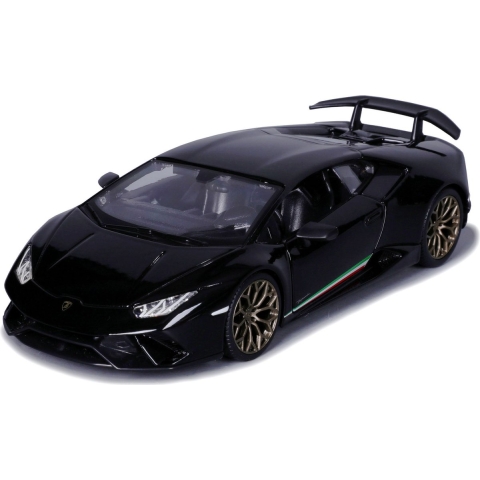 Modelauto/speelgoedauto Lamborghini Huracan Performante - zwart - schaal 1:24/19 x 8 x 5 cm -