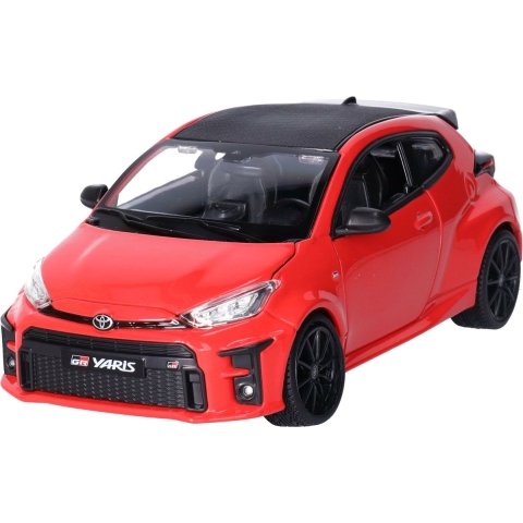 Modelauto/speelgoedauto Toyota Yaris - rood - schaal 1:24 - modelauto -