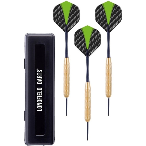 9x stuks Dartpijlen set Brass Barrel van 22 gram -