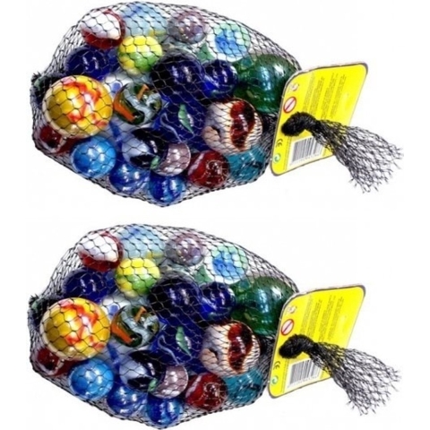 Don Juan knikkers bonken - 46x - 1 kilo - 4 verschillende formaten - knikkeren - buitenspeelgoed -