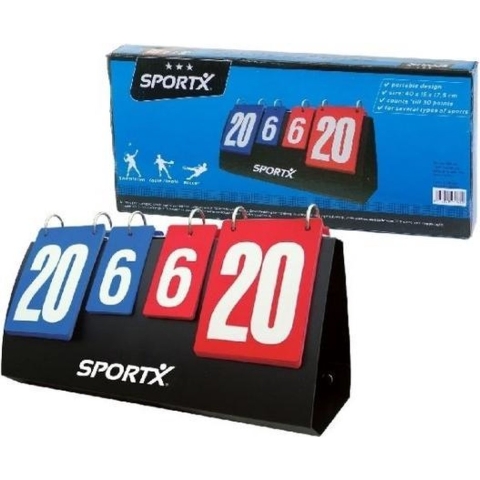 Sport scoreboard voor wedstrijd - puntentelling - tot 30 punten - omklapbordje -