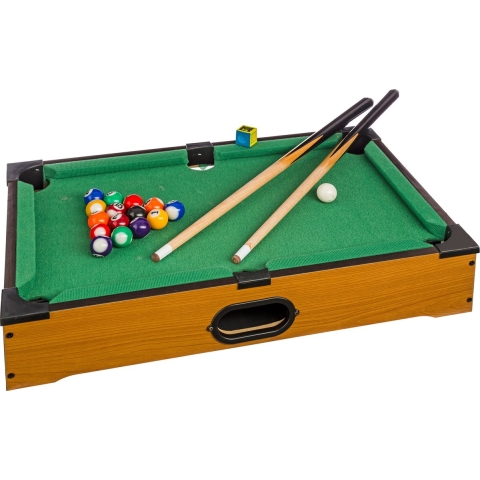 Speelgoed Mini pooltafel/biljarttafel voor op de eettafel - 51 x 31 cm -