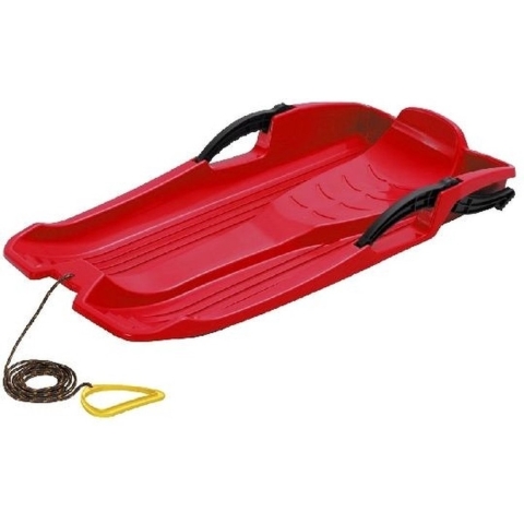 Kinder winter Slee Hornet 80cm met Rem Rood -