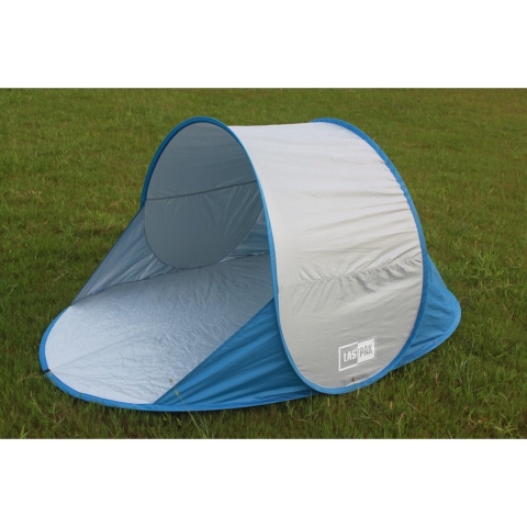 Lastpak pop-up strandtent blauw -