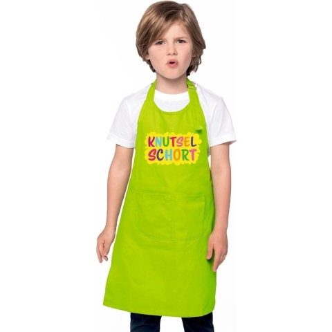 Knutselschort lime groen kinderen -