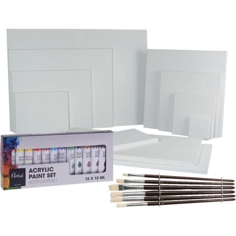 Kinder schilderen/verf set compleet -