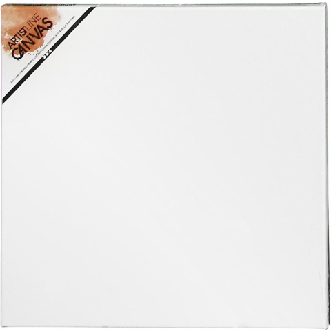 2x stuks schildersdoeken 40 x 40 cm voor hobby verven/schilderen -